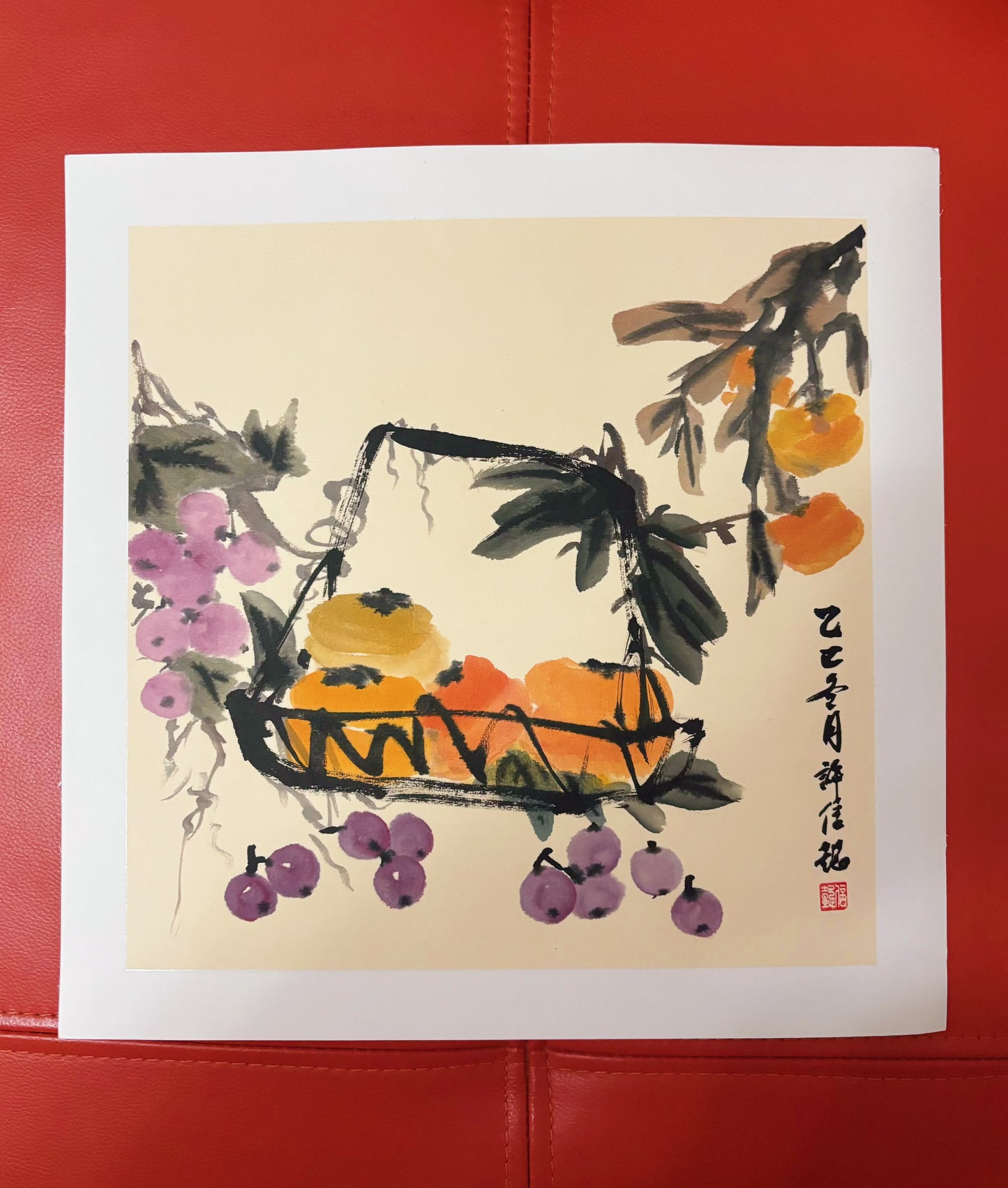 Vintage Style Chinese Ink Painting Hand Made