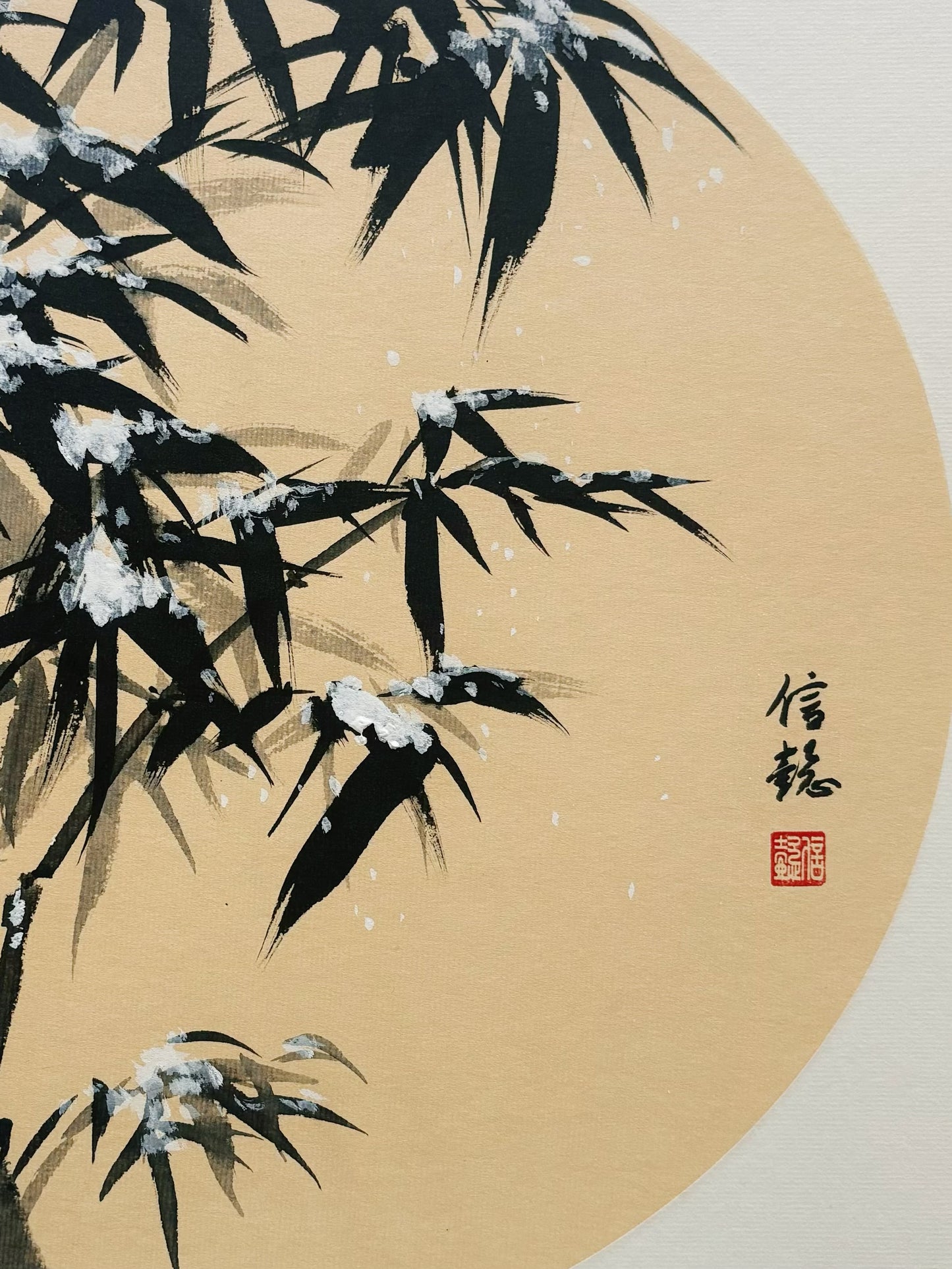 Bamboo in Snow Original Chinese Painting