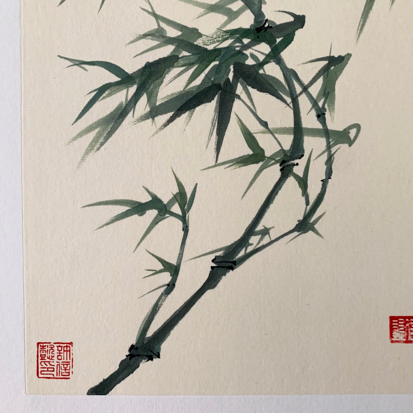 Bamboo Art Small Ink Painting Wall Decor