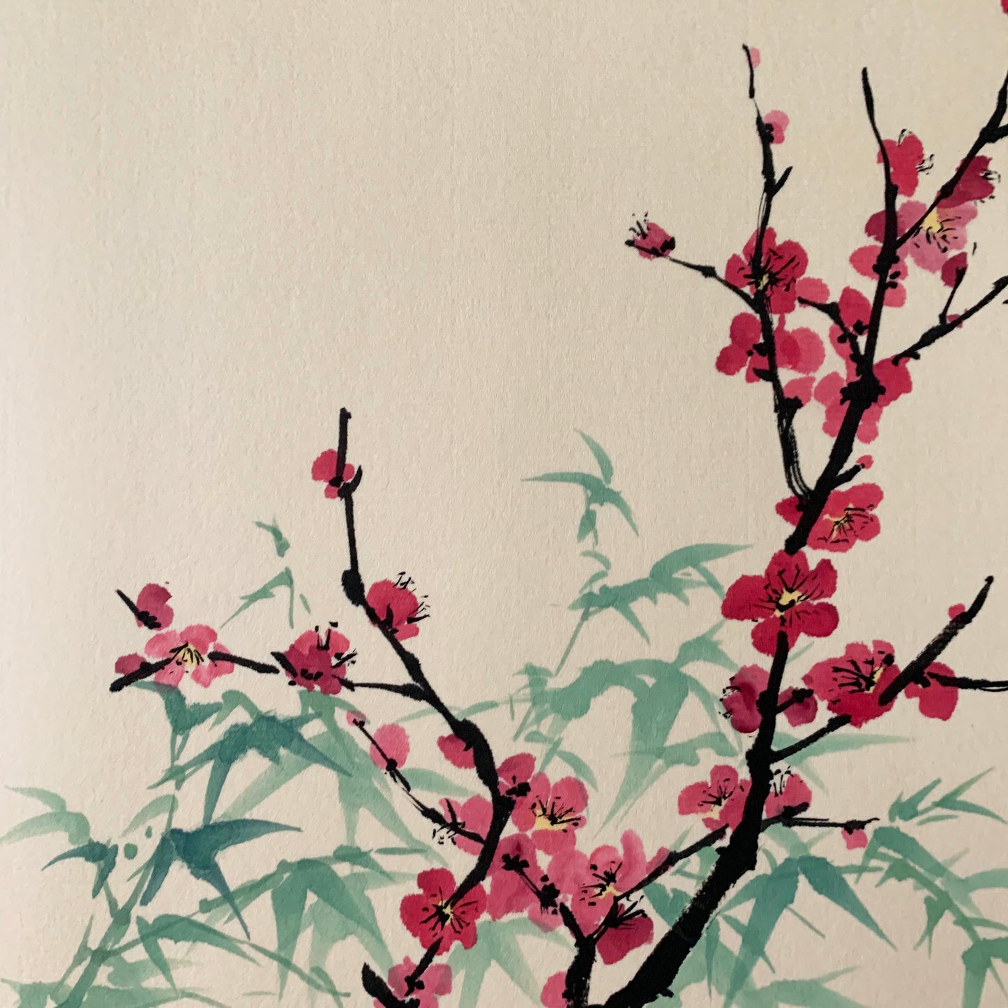 Plum Blossom and Bamboo Traditional Chinese Painting