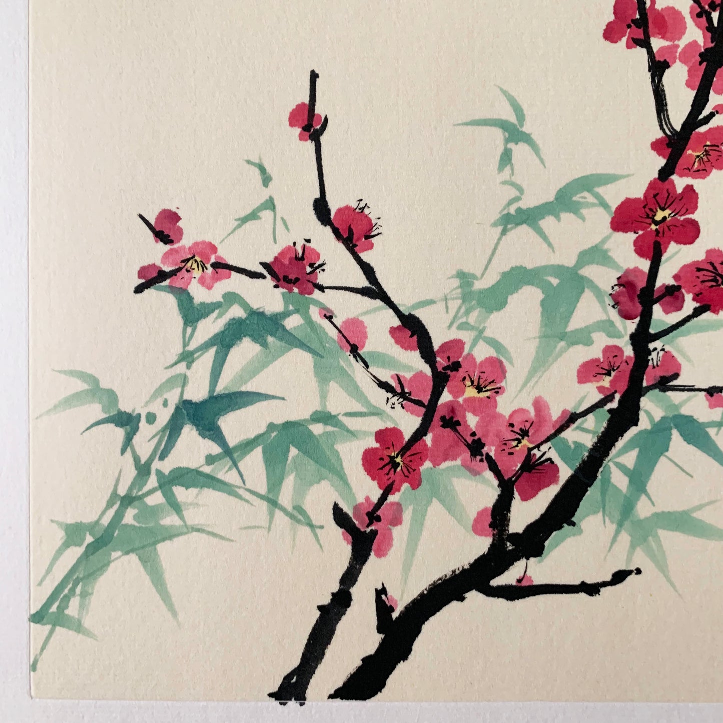 Plum Blossom and Bamboo Traditional Chinese Painting