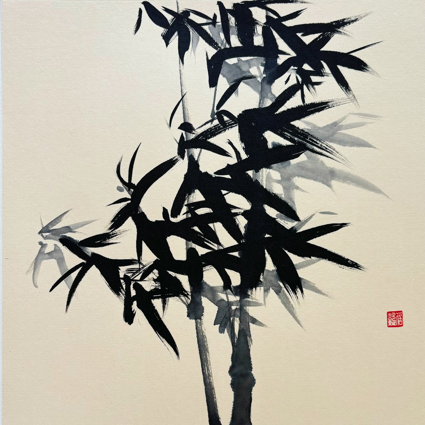 Original Chinese Painting Bamboo Hand Painted