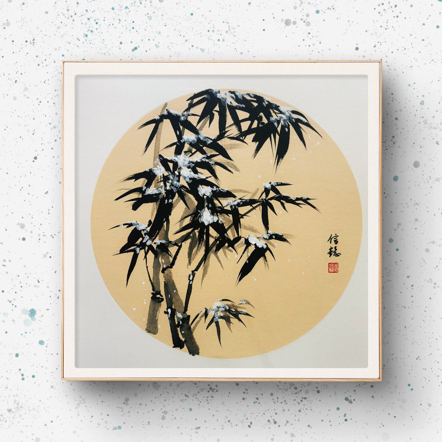 Bamboo in Snow Original Chinese Painting