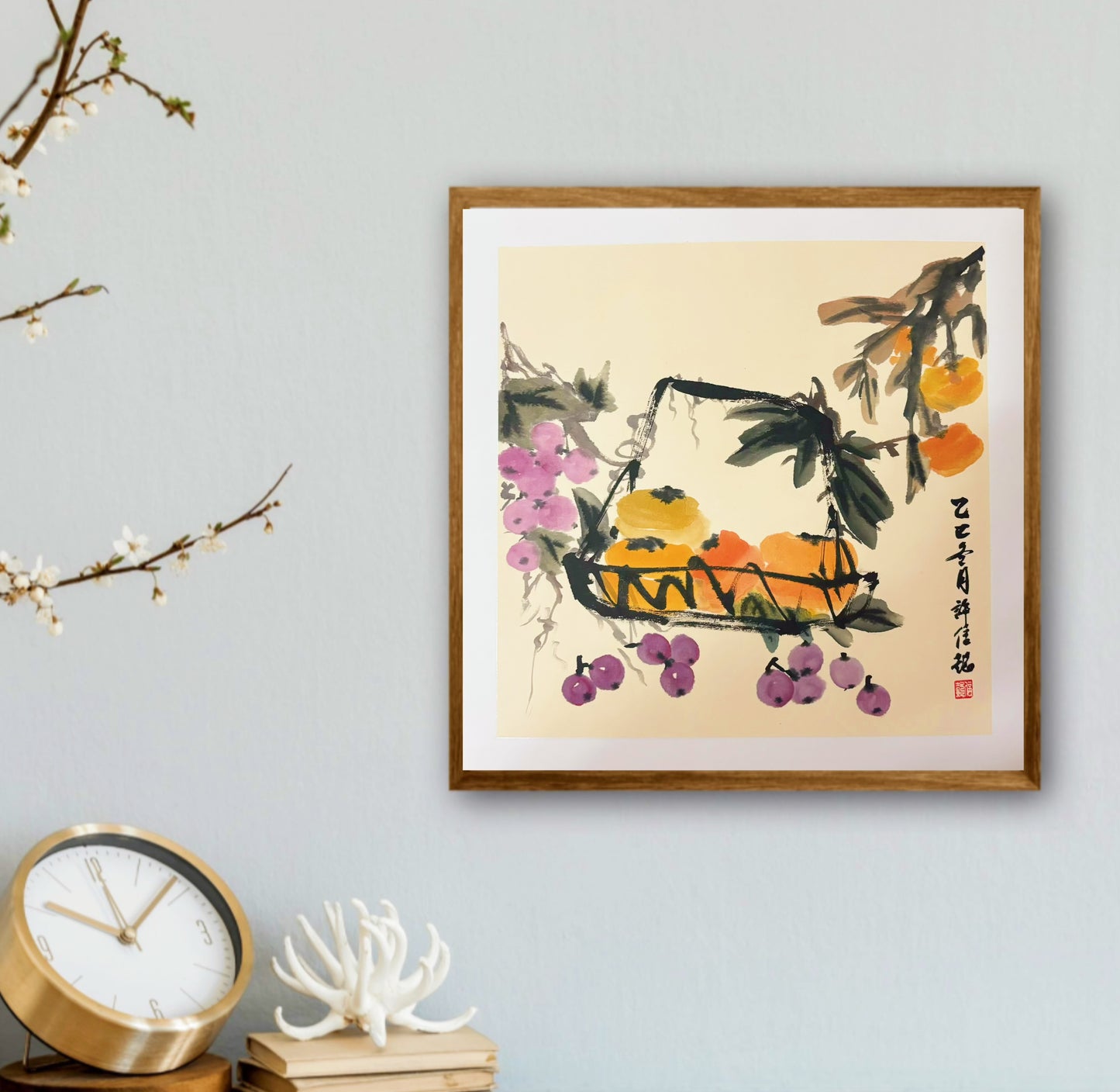 Vintage Style Chinese Ink Painting Hand Made