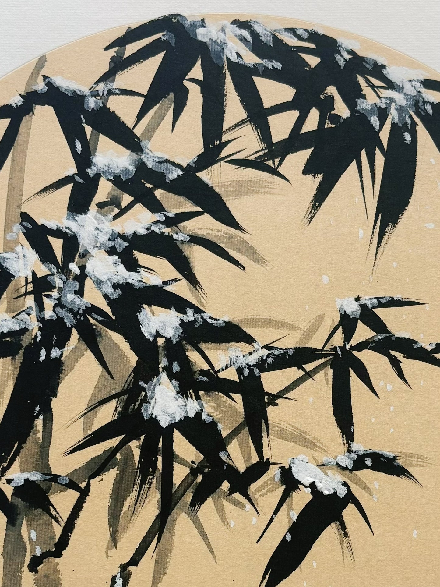 Bamboo in Snow Original Chinese Painting