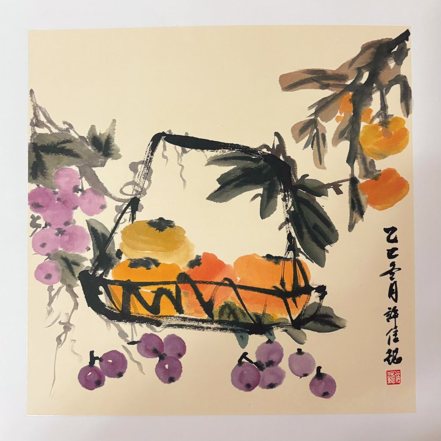 Vintage Style Chinese Ink Painting Hand Made