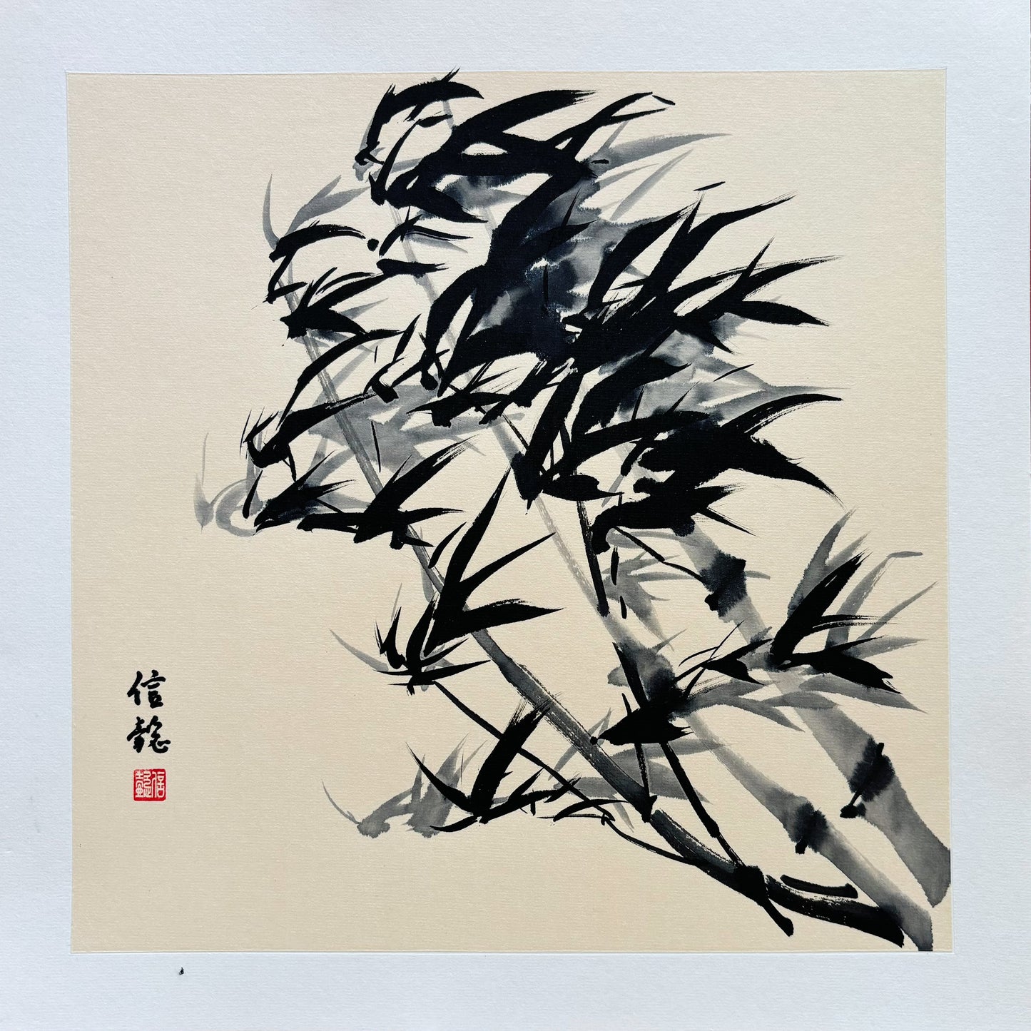 Chinese Ink Brush Painting Bamboo Original Artwork
