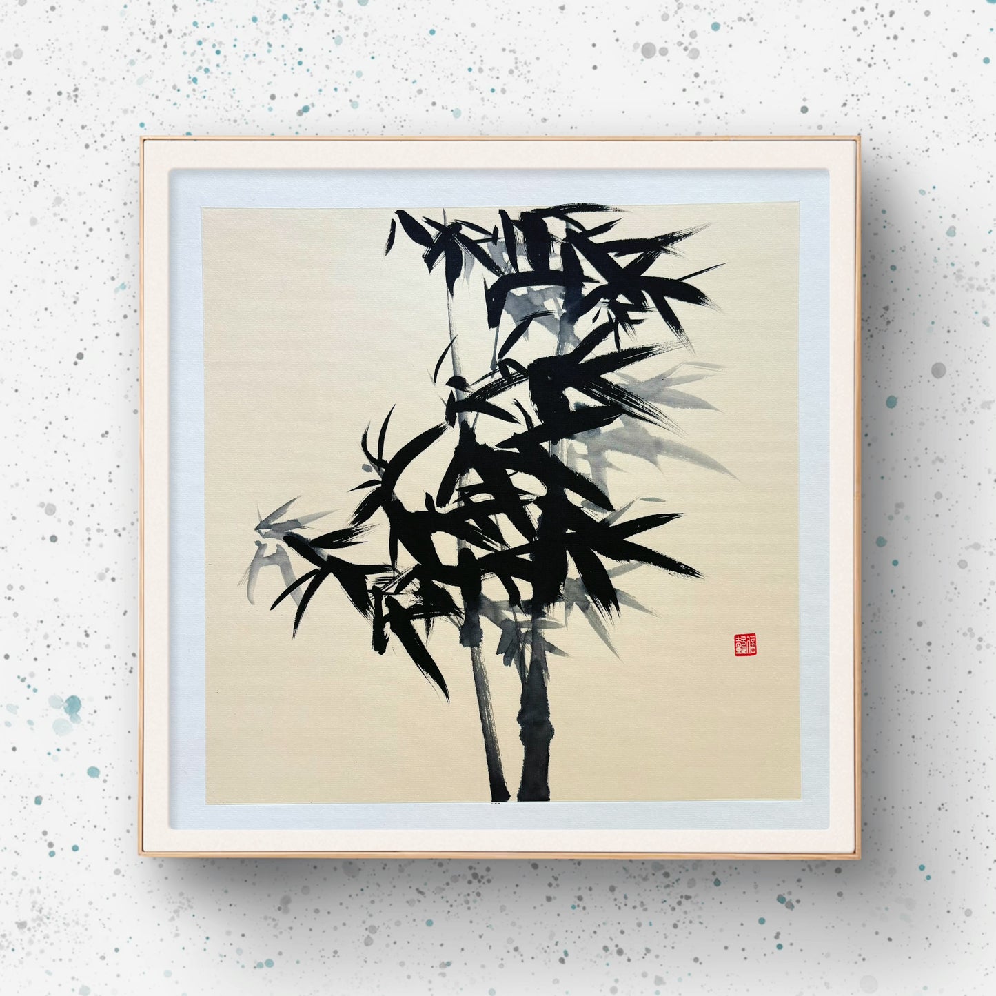 Original Chinese Painting Bamboo Hand Painted