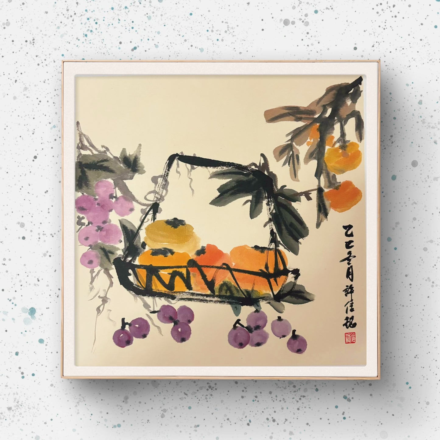 Vintage Style Chinese Ink Painting Hand Made