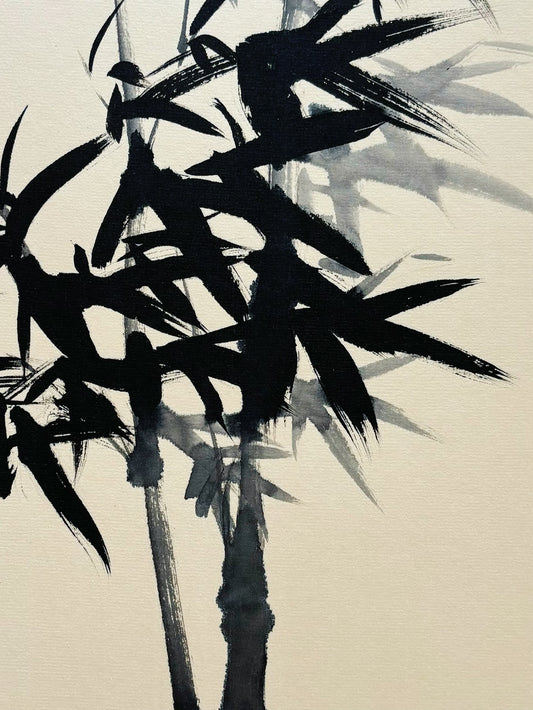 Original Chinese Painting Bamboo Hand Painted