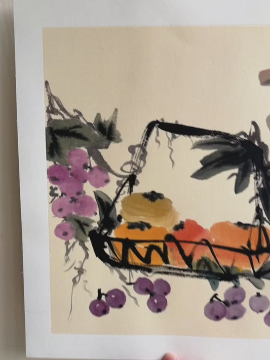Vintage Style Chinese Ink Painting Hand Made